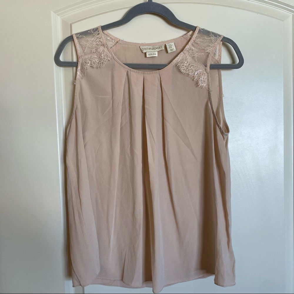 Cynthia Rowley 100% Silk Work Top